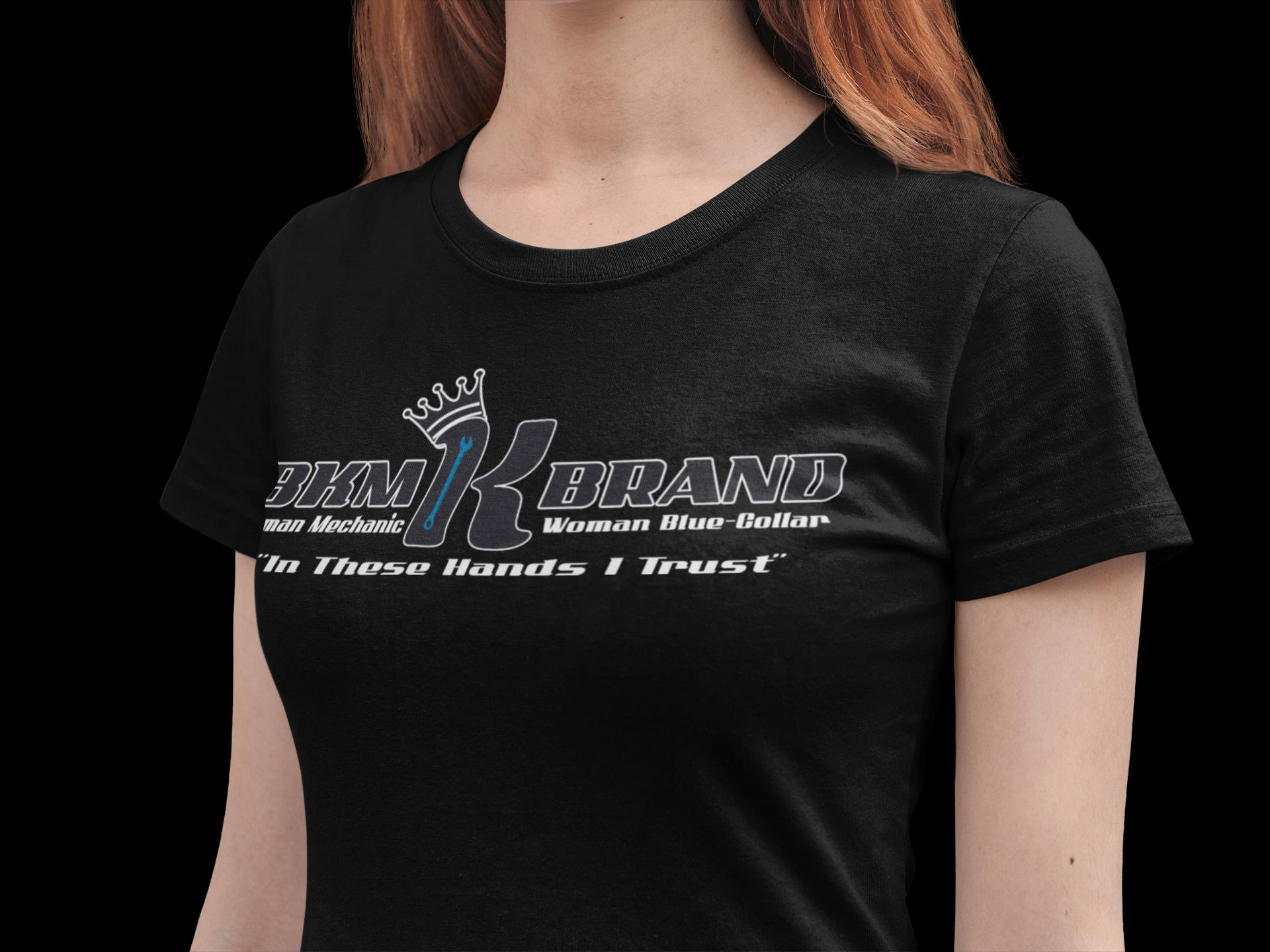 Women in Trades Shirt – “In These Hands I Trust” T-Shirt | Blue Collar Women Gift | Skilled Tradeswoman Tee