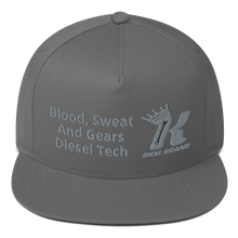 Load image into Gallery viewer, (Blood Sweat &amp; Gears) Flat Bill Cap
