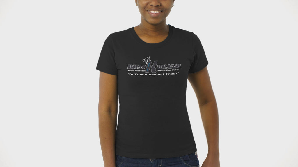 Women in Trades Shirt – “In These Hands I Trust” T-Shirt | Blue Collar Women Gift | Skilled Tradeswoman Tee