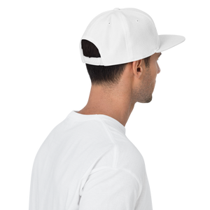 BKM White on White Snapback Hat